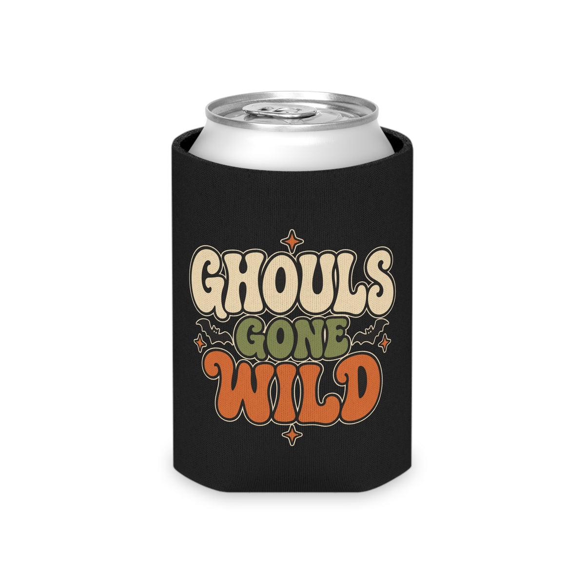 Halloween Trio Can Cooler — 'Ghouls Gone Wild' Festival Drink Koozie