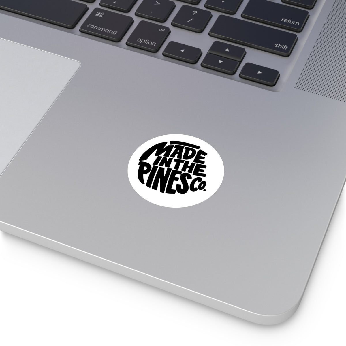 Made in the Pines round sticker | Vinyl decal