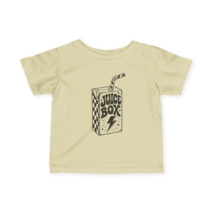 Infant Tee — 'Juice Box' Retro Sketch Baby T‑Shirt