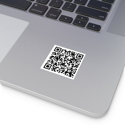 QR Code Square Sticker | Custom scannable label, Indoor Outdoor vinyl