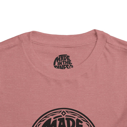 Made in the Pines Toddler Tee — Pine Tree Badge Shirt