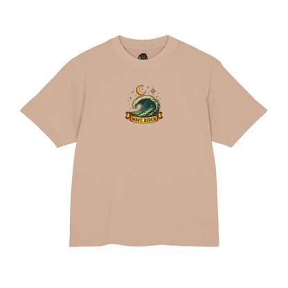 Wave Rider Surf Skeleton Tee — Retro Night Surf Graphic T-Shirt
