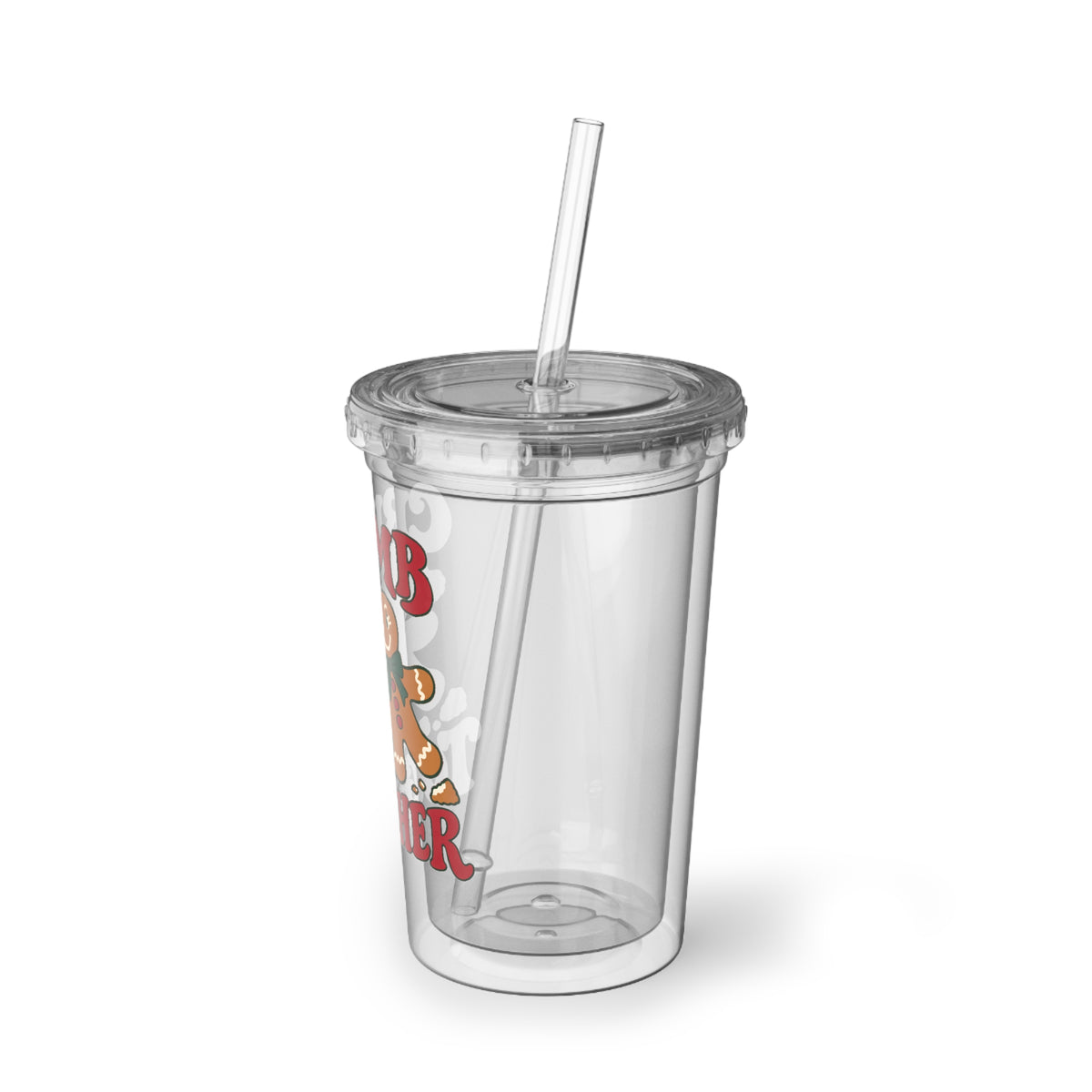 Crumb Together Gingerbread Couple Acrylic Cup | Holiday Christmas Tumbler