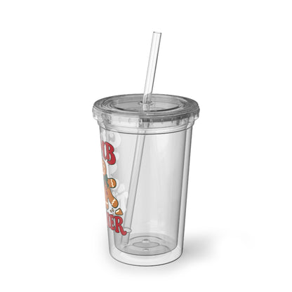 Crumb Together Gingerbread Couple Acrylic Cup | Holiday Christmas Tumbler