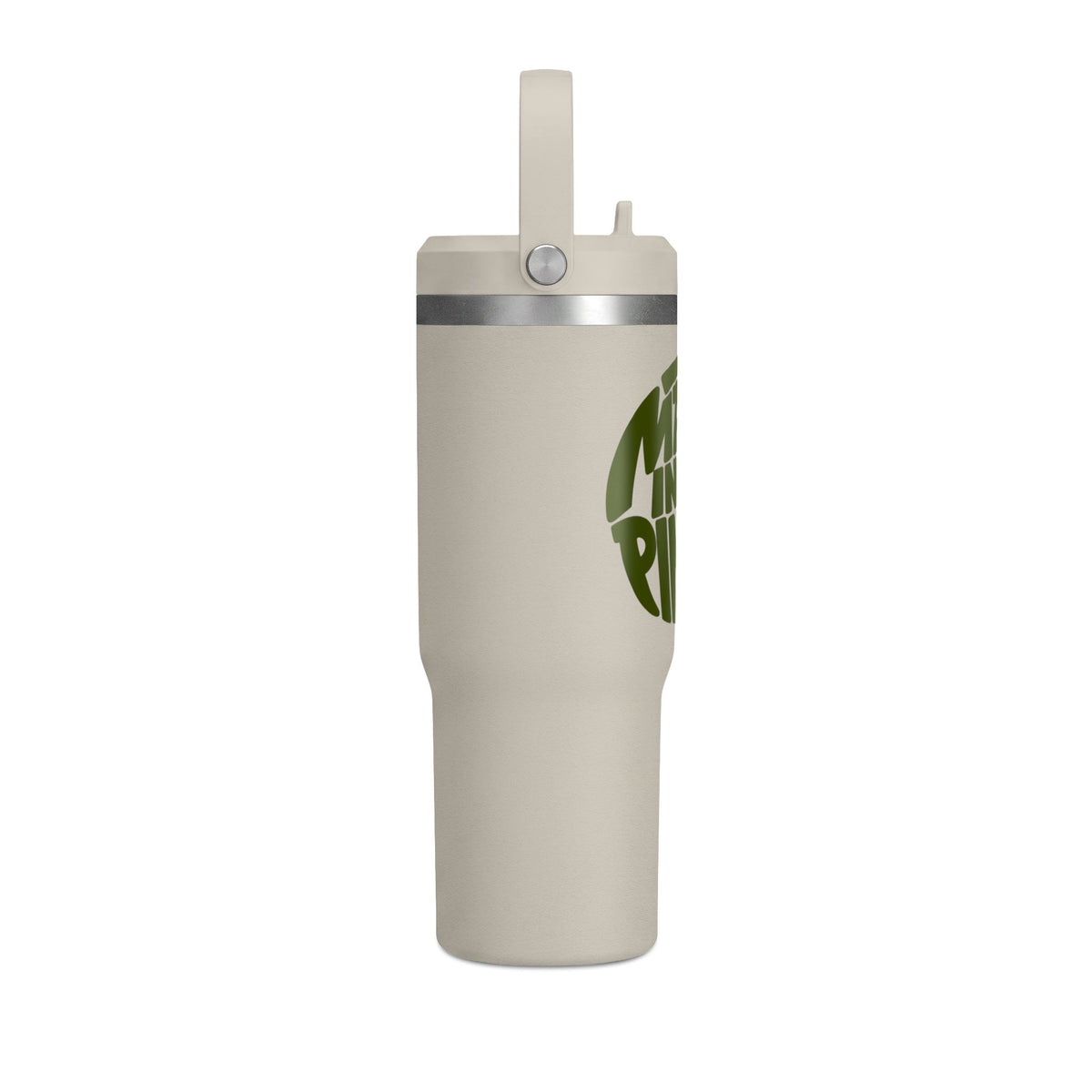 32oz Nomad Tumbler — "Made in the Pines" Green Logo Travel Mug