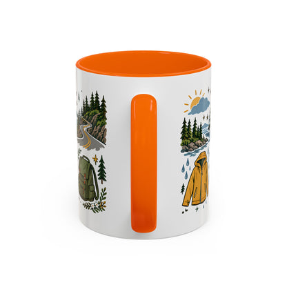 PNW Weekend Accent Coffee Mug — Pacific Northwest Adventure Travel Design (11/15 oz)