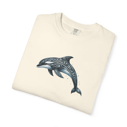 Tribal Orca Dolphin Nautical Whale Art T-shirt