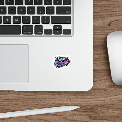 Rabies Graffiti Die Cut Stickers | Indoor Outdoor Sticker
