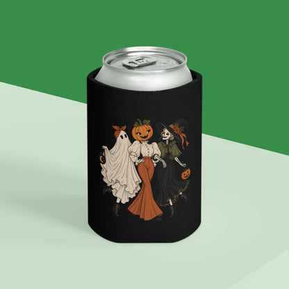 Halloween Trio Can Cooler — 'Ghouls Gone Wild' Festival Drink Koozie