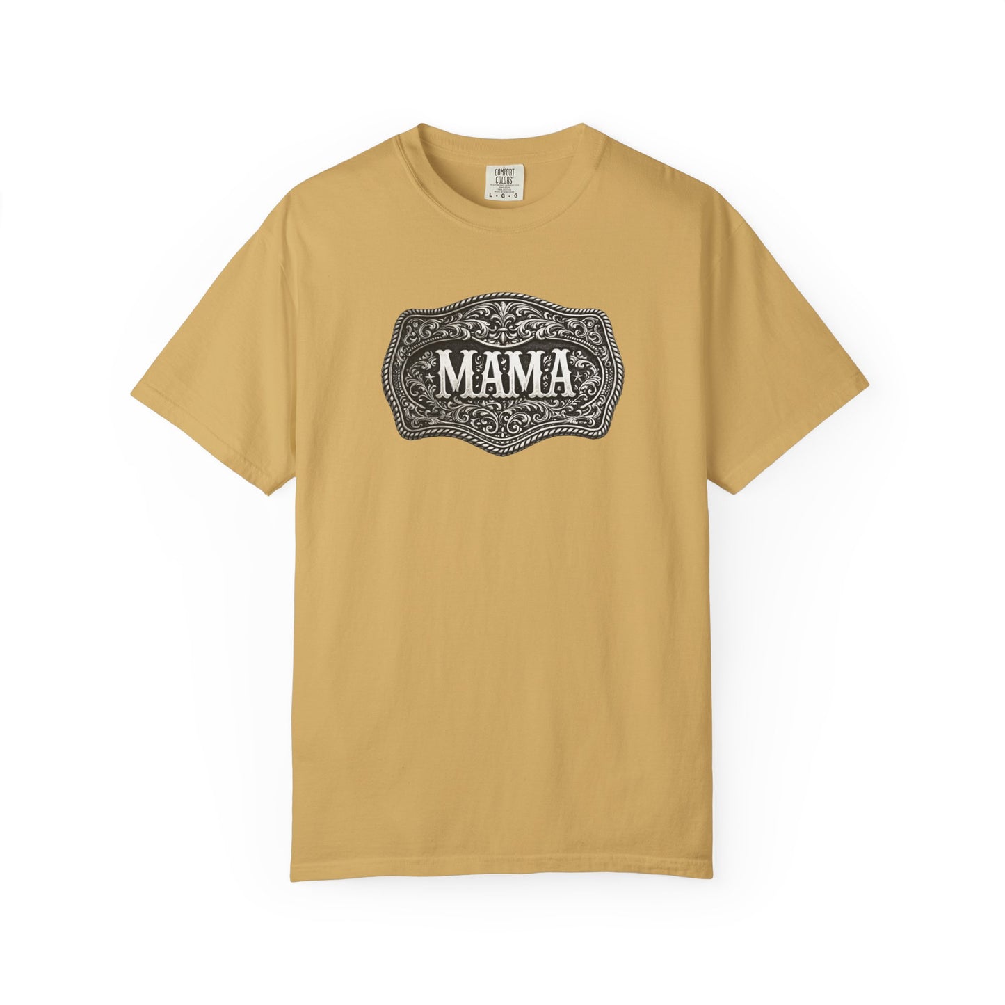 Western Belt Buckle Mama Comfort Colors T-shirt