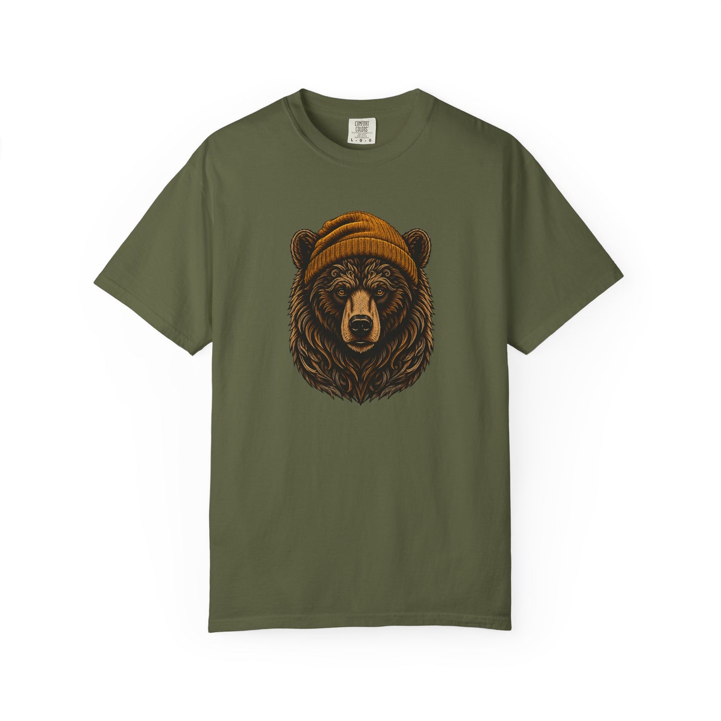 Outdoorsy Bear Camping Cabin Hiking Tee