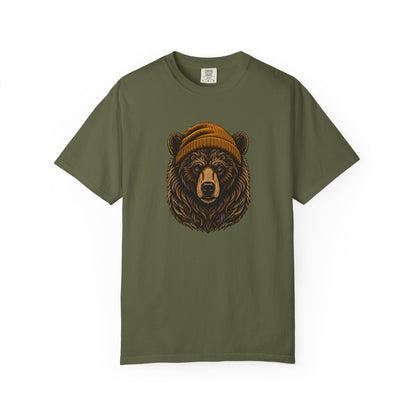 Outdoorsy Bear Camping Cabin Hiking Tee