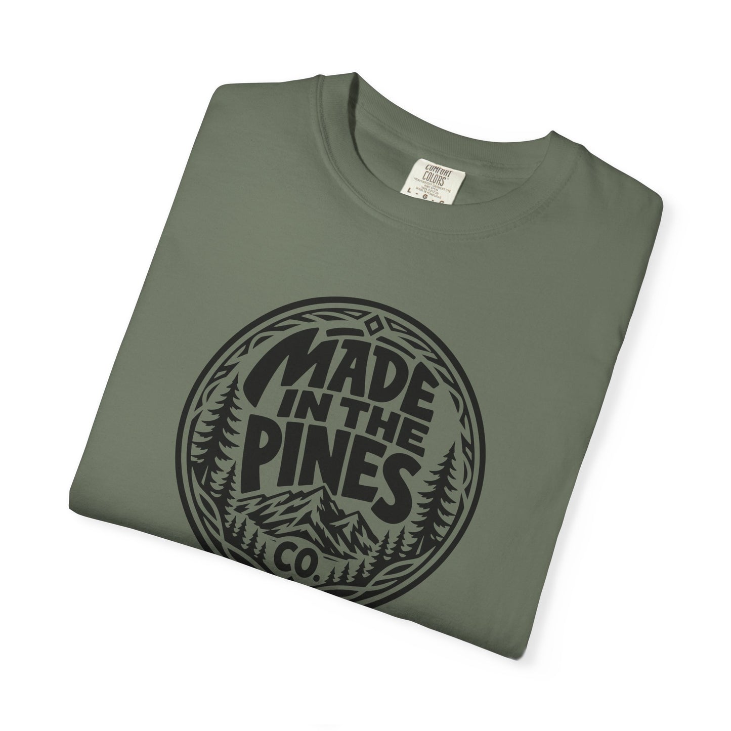 Made in the Pines T-shirt | Badge, Pine Forest Design