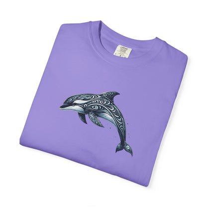 Tribal Orca Dolphin Nautical Whale Art T-shirt