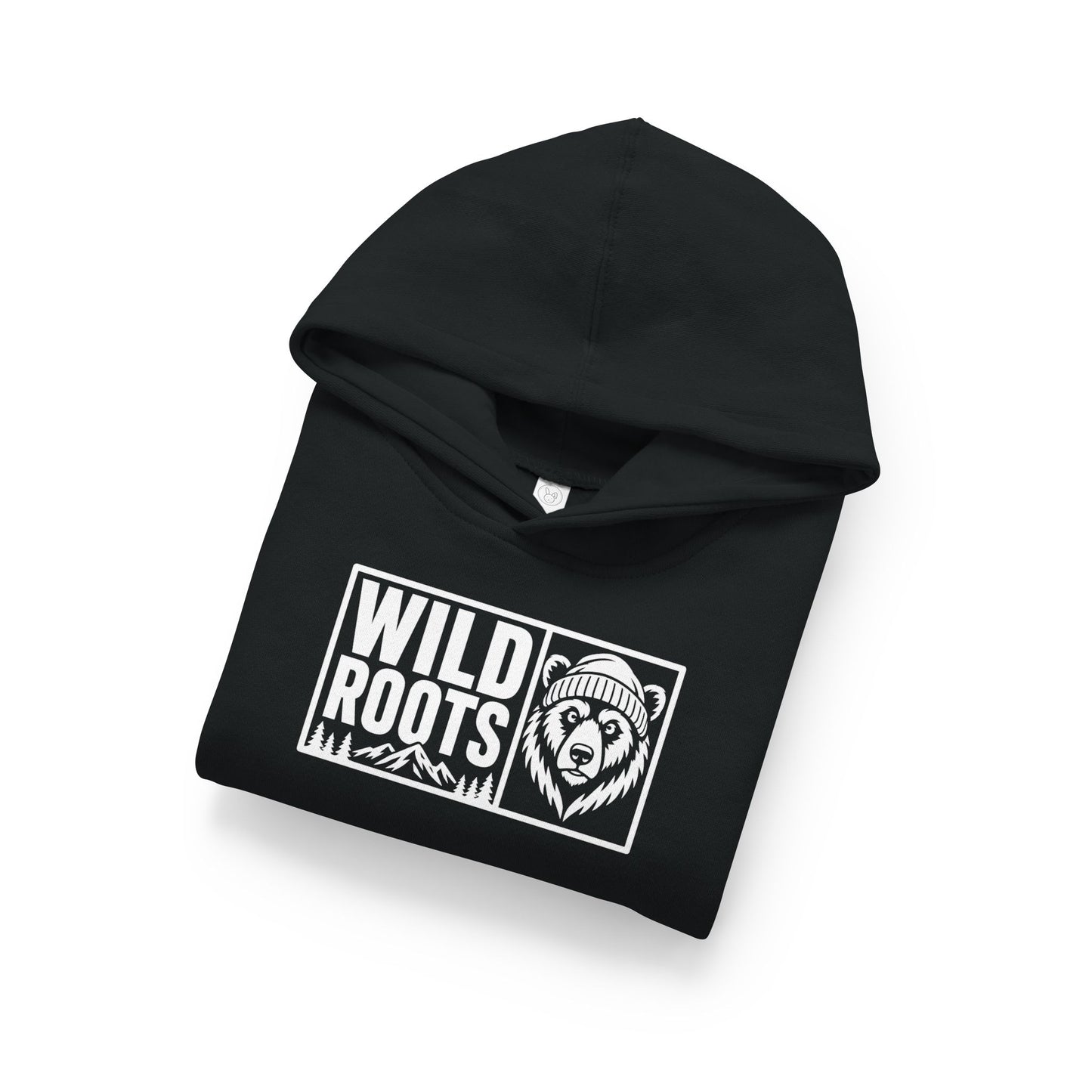 Wild Roots Bear Toddler Hoodie — Kids Pullover Fleece Hooded Sweatshirt
