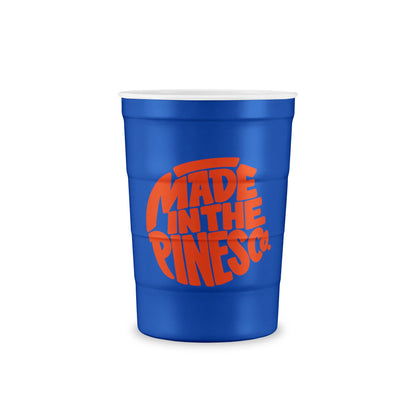 Recyclable Steel Cup — 'Made in the Pines' Eco Metal Party Cup