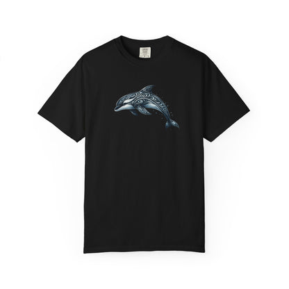 Tribal Orca Dolphin Nautical Whale Art T-shirt