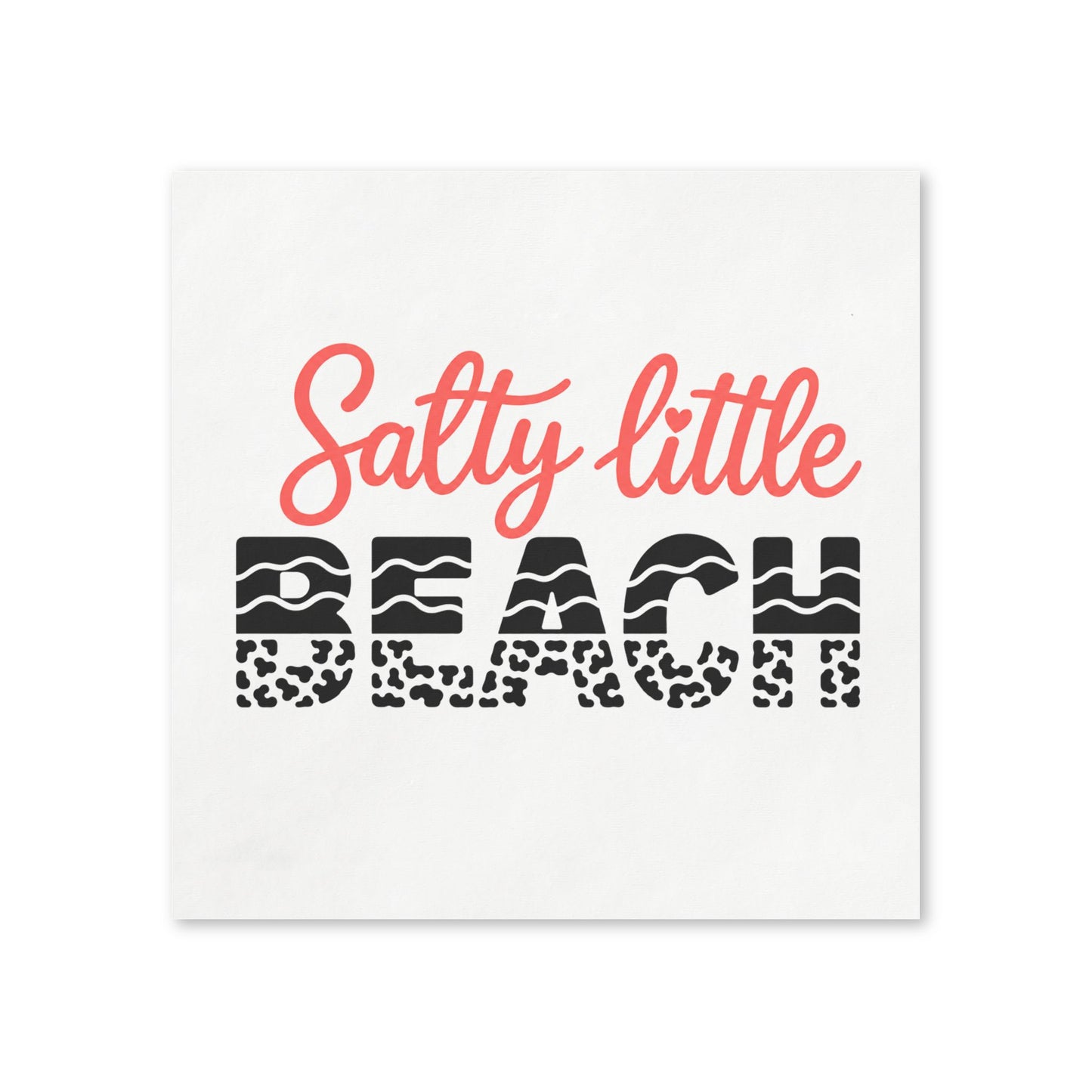Salty Little Beach Napkins Napkins | Coastal Party Cocktail Napkins