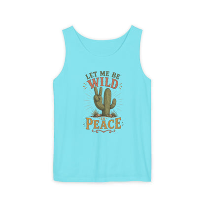 Let Me Be Wild in Peace Cactus Tank Top