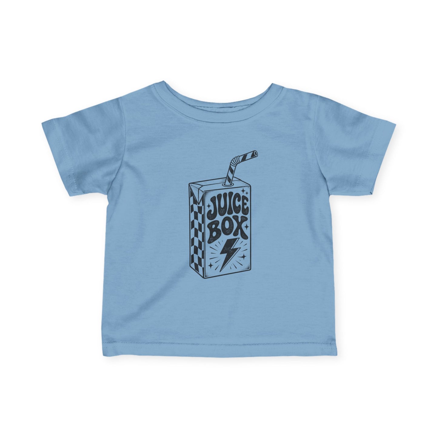 Infant Tee — 'Juice Box' Retro Sketch Baby T‑Shirt