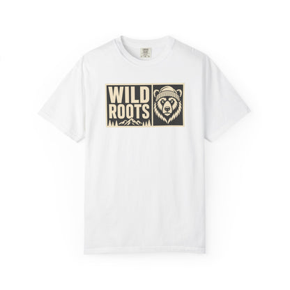 Wild Roots Bear Logo T-Shirt | Mountain Nature Outdoors, Comfort Colors