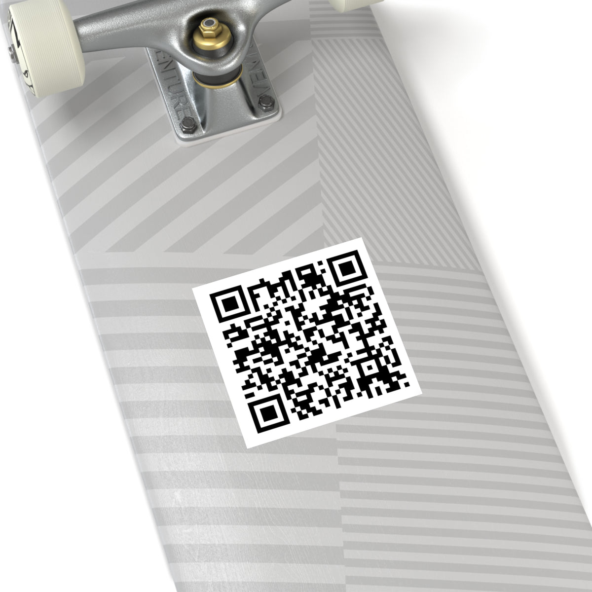 QR Code Square Sticker | Custom scannable label, Indoor Outdoor vinyl