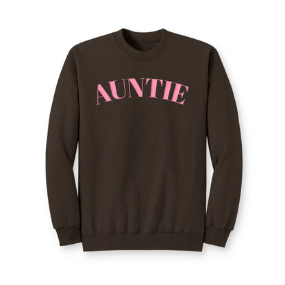 Auntie puff print Pink Arch Crewneck Sweatshirt