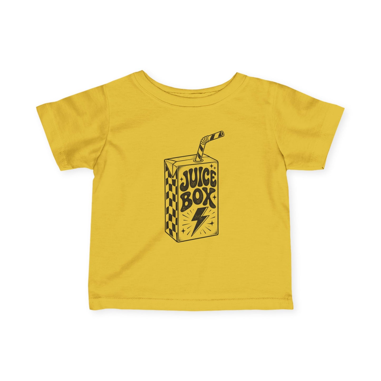 Infant Tee — 'Juice Box' Retro Sketch Baby T‑Shirt