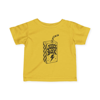Infant Tee — 'Juice Box' Retro Sketch Baby T‑Shirt