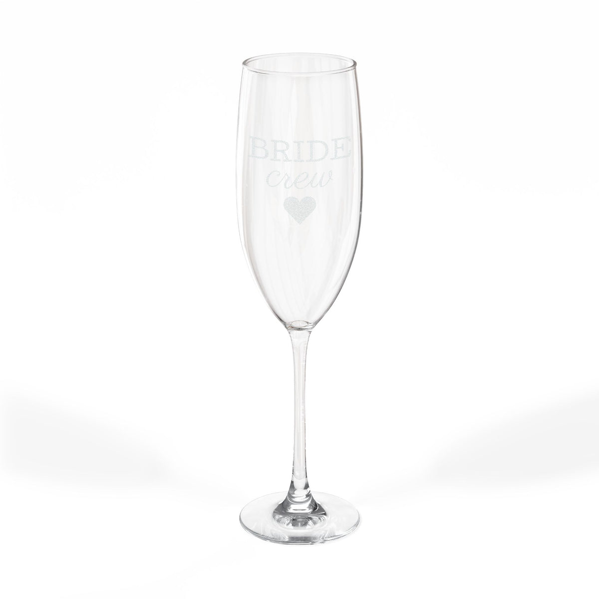 Engraved 'Bride' 8oz Champagne Flute — Wedding & Bachelorette Toast Glass