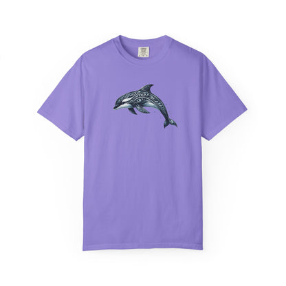 Tribal Orca Dolphin Nautical Whale Art T-shirt