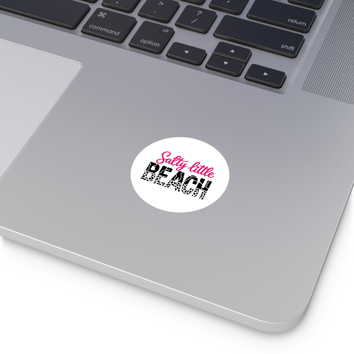Salty Little Beach Round Sticker | Indoor Outdoor