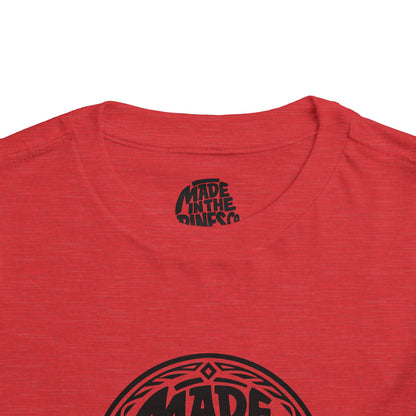 Made in the Pines Toddler Tee — Pine Tree Badge Shirt