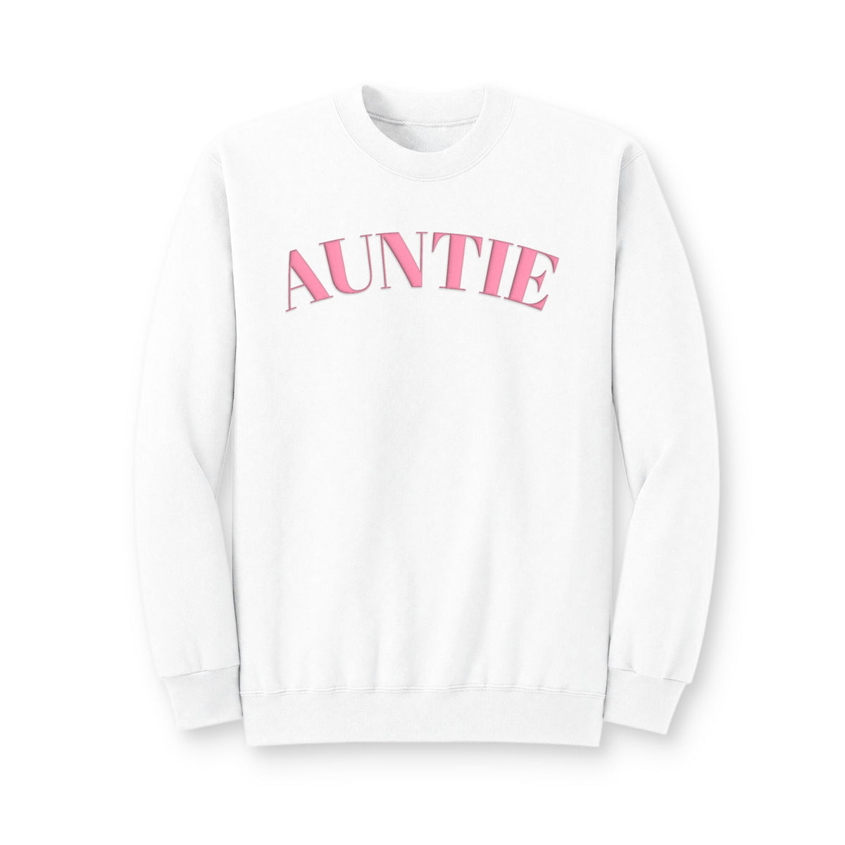 Auntie puff print Pink Arch Crewneck Sweatshirt