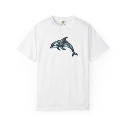 Tribal Orca Dolphin Nautical Whale Art T-shirt