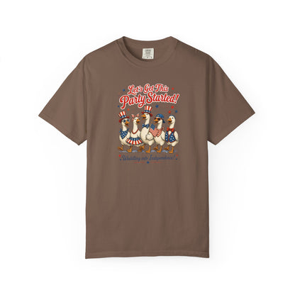 Let's Get This Party Started Ducks T-shirt | 4th of July Patriotic Tee