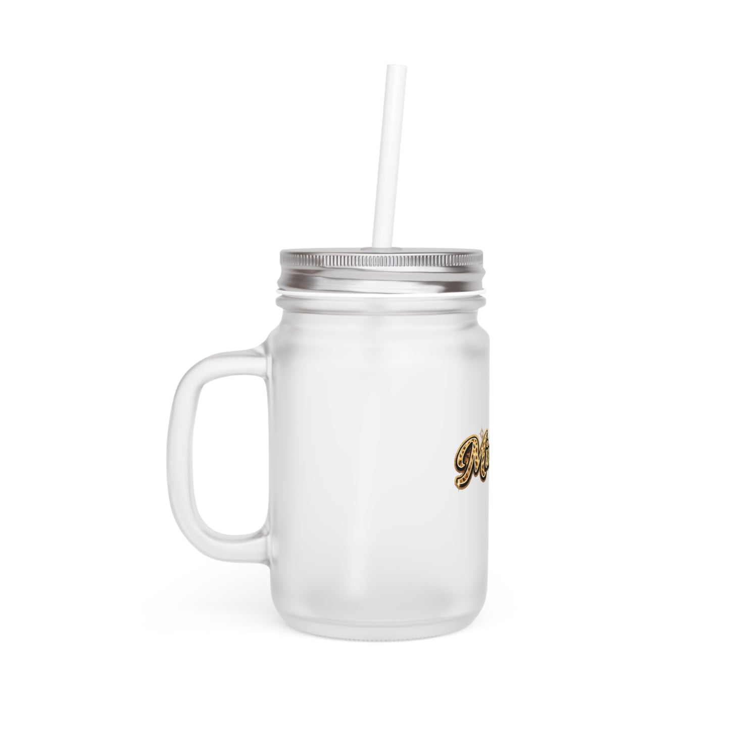 Mason Jar Tumbler – Mimi Fuel Logo Glass Jar with Lid & Straw