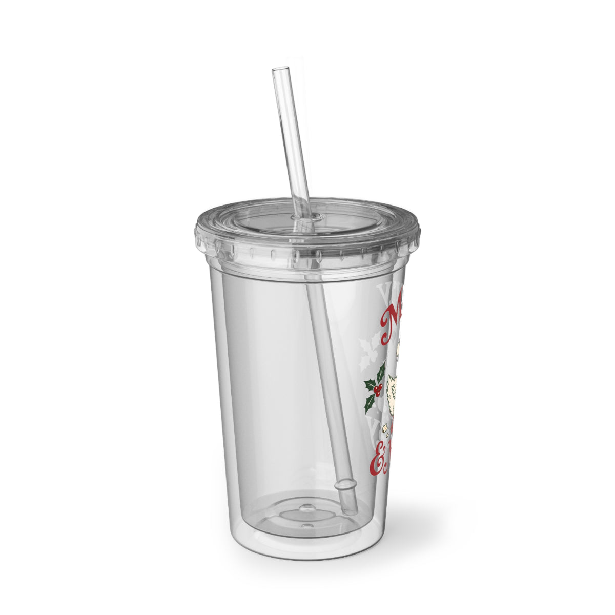 Merry & Messy Duck Acrylic Cup | Christmas Holiday Tumbler