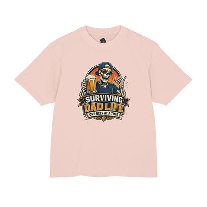 Surviving Dad Life Beer Skeleton Tee | Dad Camping BBQ Father's Day