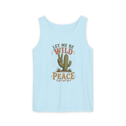 Let Me Be Wild in Peace Cactus Tank Top