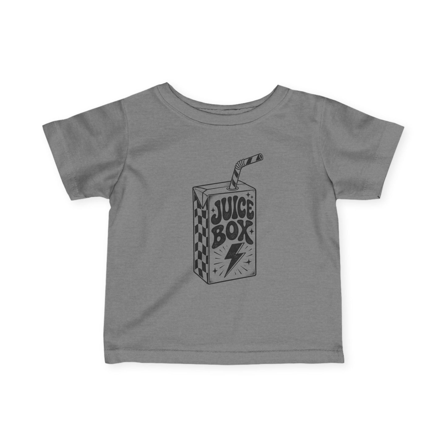 Infant Tee — 'Juice Box' Retro Sketch Baby T‑Shirt