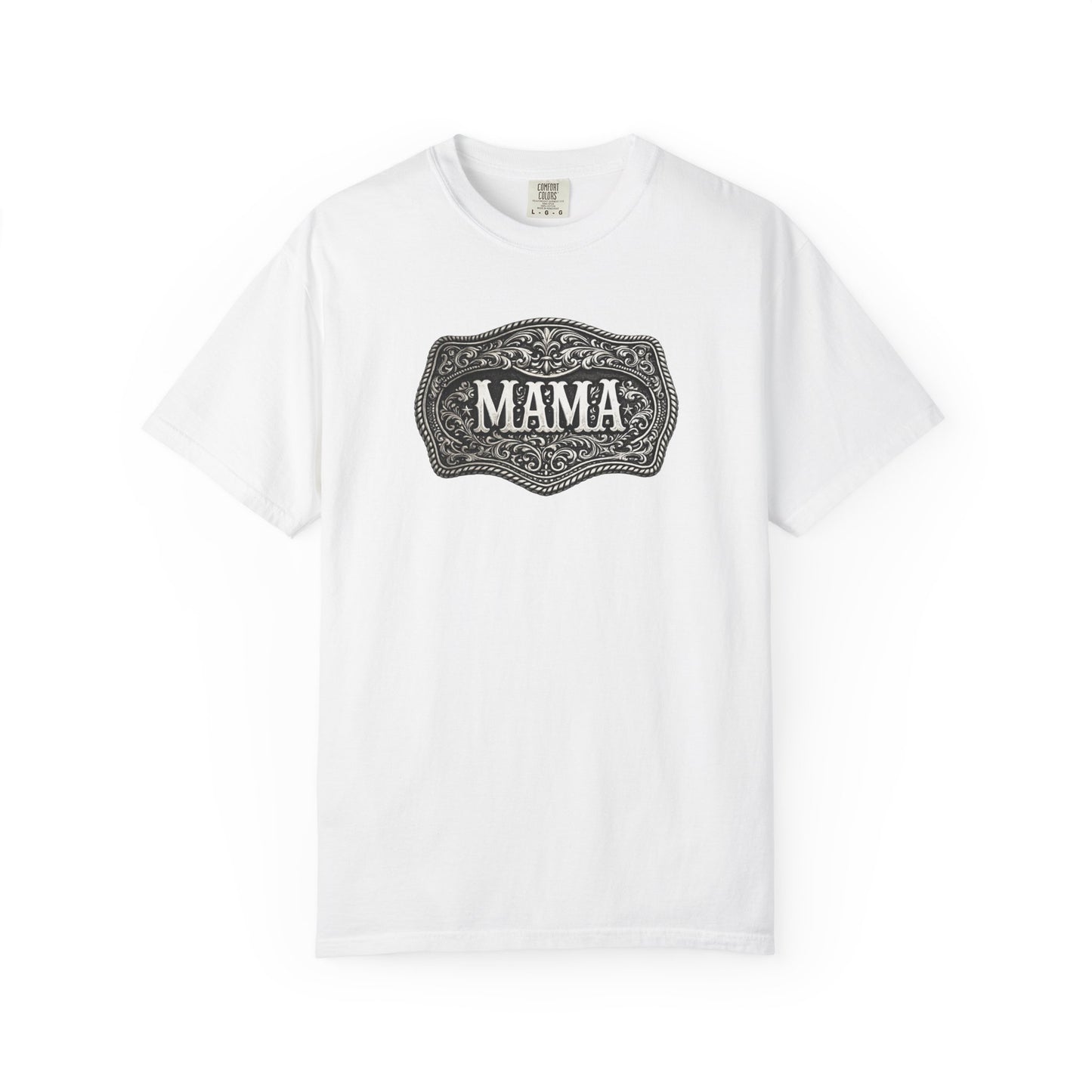 Western Belt Buckle Mama Comfort Colors T-shirt