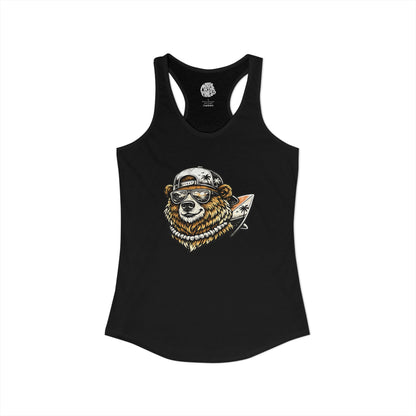 Surfer Bear Racerback Tank
