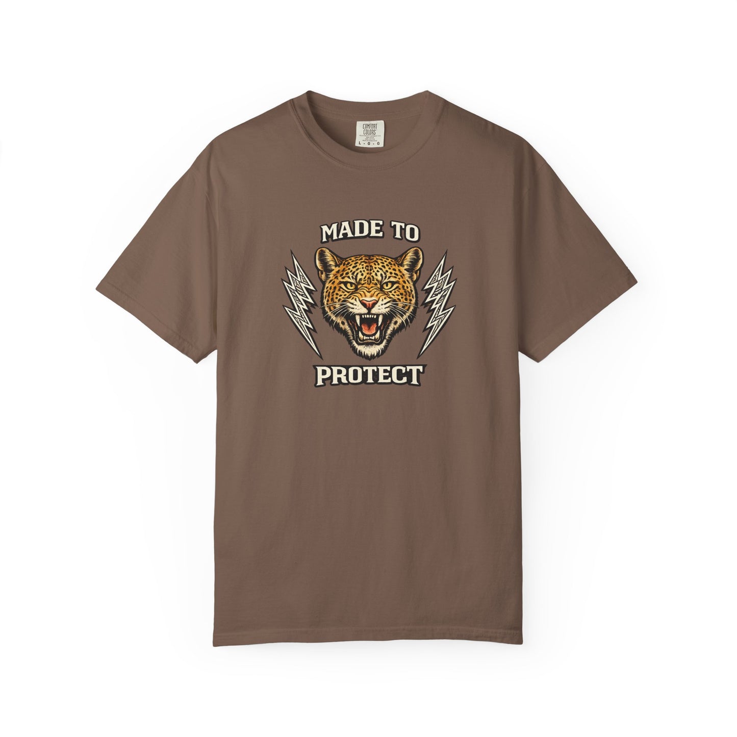 Made To Protect Jaguar Head Vintage Lightning T-Shirt